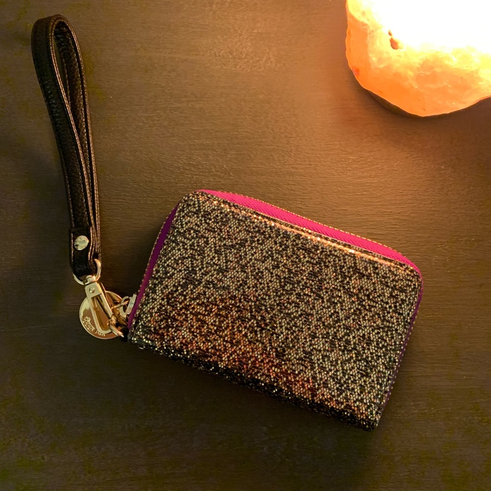Black and Gold Sparkle Clutch